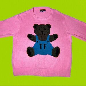 Pre-owned Women’s “Teddy Fresh” Pink Teddy Bear Crewneck Sweater (Size XXL)